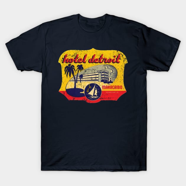 Hotel Detroit T-Shirt by MindsparkCreative